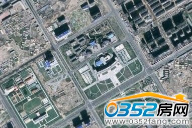 衛(wèi)星拍攝下的中國(guó)某城鎮(zhèn)