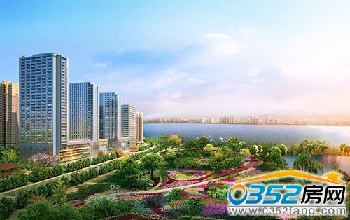 大同富力城擁有大同唯一湖色風光