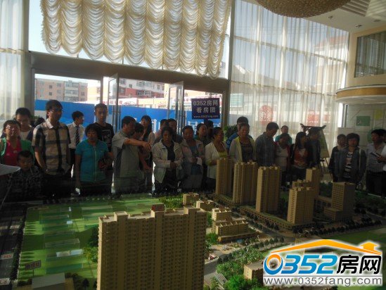 中央美域置業顧問為網友介紹項目