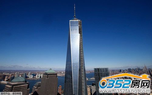 紐約世貿(mào)中心第一座大樓成北美地區(qū)最高建筑