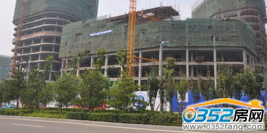 華唐城商業部分已經封頂