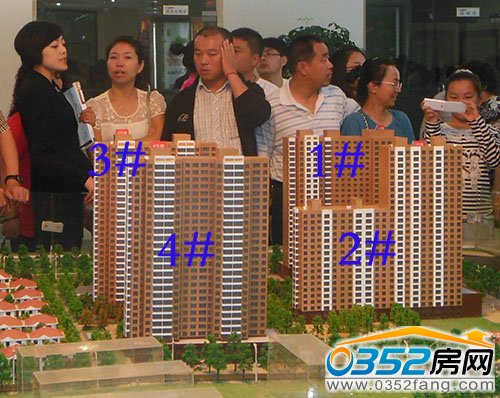 北馨理想城二期沙盤正面一覽