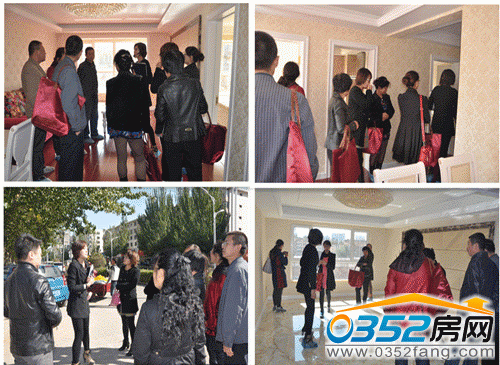 北馨理想城置業(yè)顧問帶領(lǐng)網(wǎng)友參觀樣板間