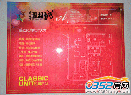 北馨理想城二期戶型介紹圖