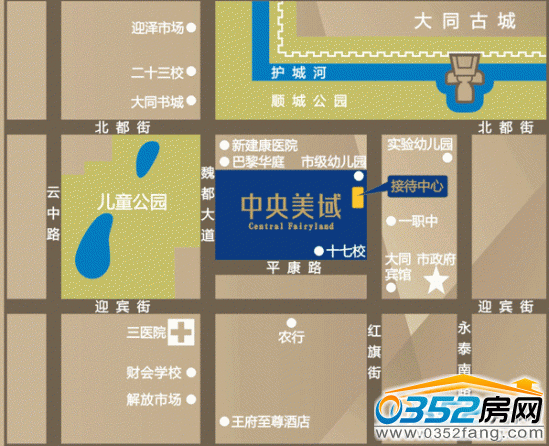 中央美域區(qū)位圖