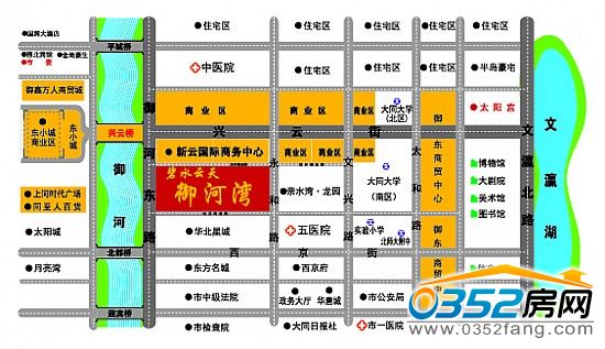 碧水云天· 御河灣 碧水云天· 御河灣區(qū)位圖