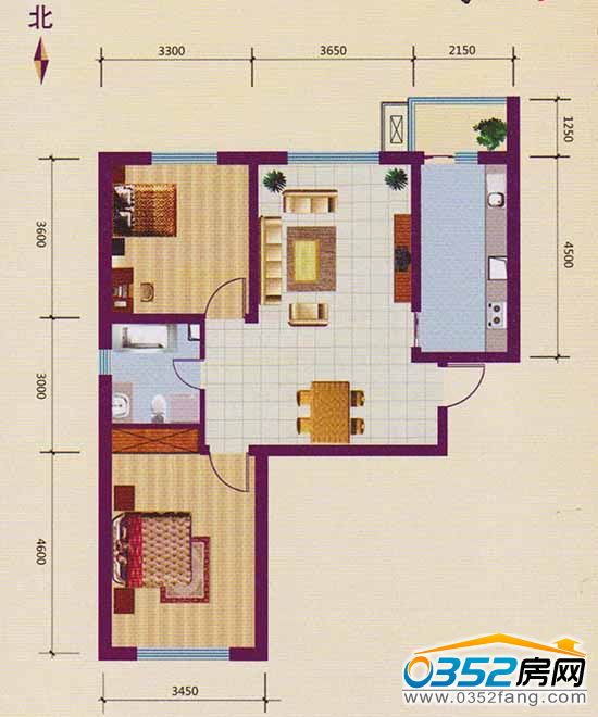 御龍山莊 御龍山莊96.21平方米戶型圖