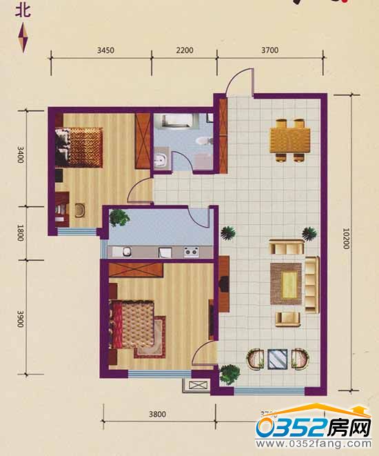 御龍山莊 御龍山莊103.83平方米戶型圖