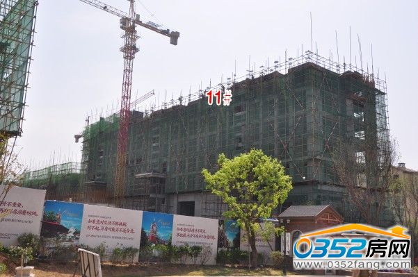 鉑藍原著11#樓4月24日工程進度圖
