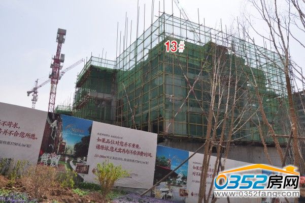 鉑藍原著13#樓4月24日工程進度圖