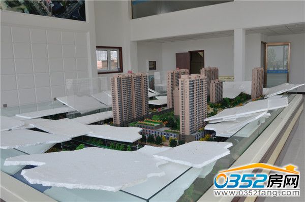 御東售樓處內部沙盤