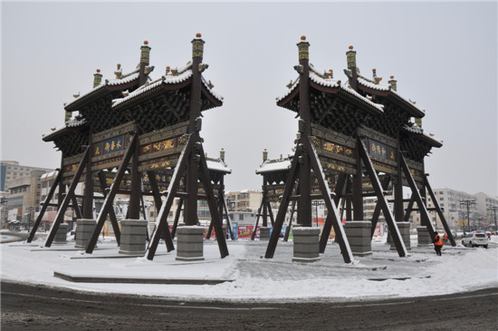 四牌樓雪景-大同最初的記憶