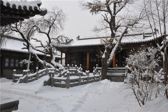 清真大寺雪景圖