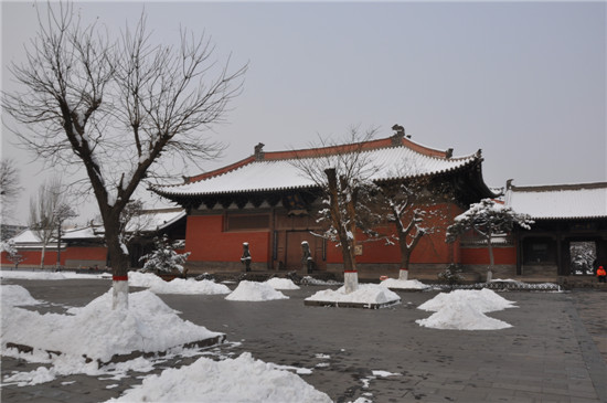 善化寺雪景圖