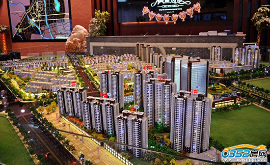 楓林逸景項目三期沙盤實景圖