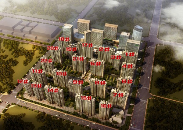 綠地世紀(jì)城樓座整體效果圖