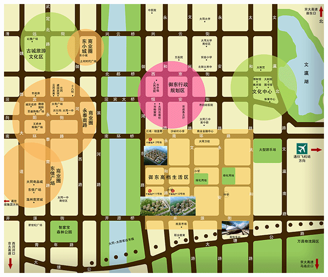 大同千禧地產交通圖